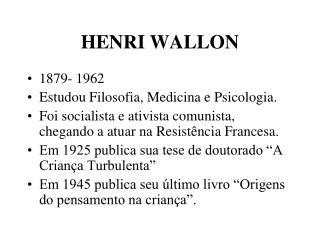 HENRI WALLON