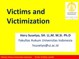 Victims and Victimization