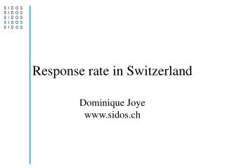 Response rate in Switzerland