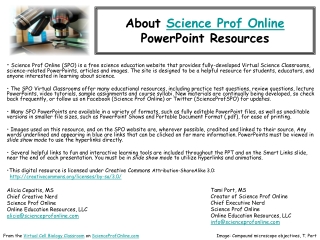 About  Science Prof Online PowerPoint Resources
