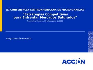 III CONFERENCIA CENTROAMERICANA DE MICROFINANZAS