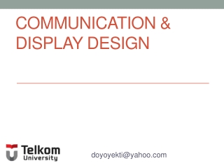 Communication & Display Design