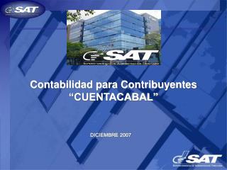 Contabilidad para Contribuyentes “CUENTACABAL”