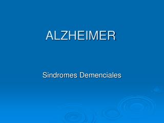 ALZHEIMER