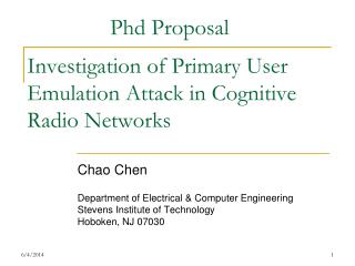 Investigation of Primary User Emulation Attack in Cognitive Radio Networks