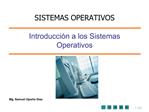 Introducci n a los Sistemas Operativos