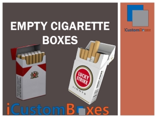 Empty Cigarette Boxes Wholesale Canada