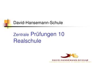 Zentrale Prüfungen 10 Realschule