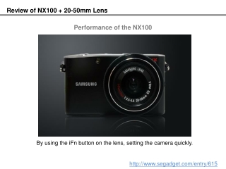 Review of NX100 + 20-50mm Lens