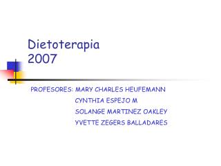 Dietoterapia 2007