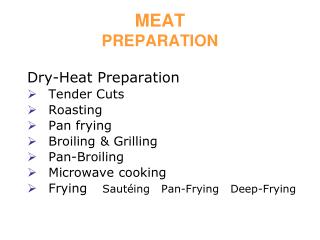 MEAT PREPARATION