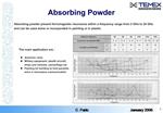 Absorbing Powder