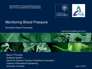 Monitoring Blood Pressure