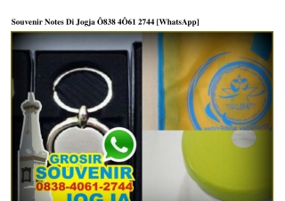 Souvenir Notes Di Jogja 0838·4061·2744[wa]