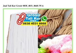 Jual Tali Kur Grosir Ö838-4Ö31-8668[wa]