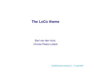 The LoCo theme