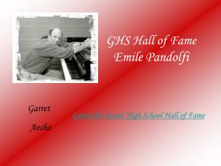 GHS Hall of Fame Emile Pandolfi