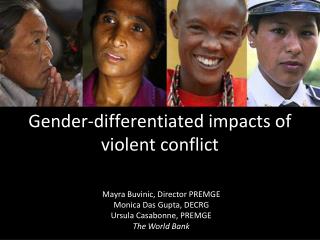 Gender-differentiated impacts of violent conflict