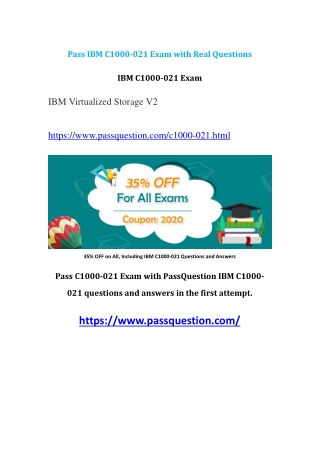 Download Free IBM C1000-021 Demo Questions V10.02 | 2020 PassQuestion