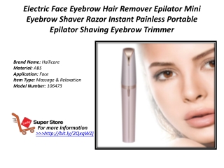 Electric Face Eyebrow Hair Remover Epilator Mini Eyebrow Shaver Razor Instant Painless Portable Epilator Shaving Eyebrow