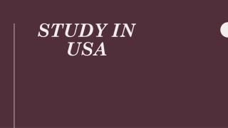 Study in USA