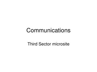 Communications