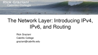 The Network Layer: Introducing IPv4, IPv6, and Routing