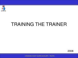 TRAINING THE TRAINER