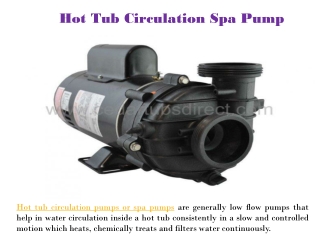 Hot Tub Circulation Spa Pump