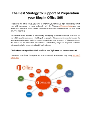 Best Strategy to Support Your Office 365 - Office.com/setup