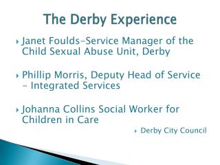The Derby Experience