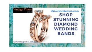 Buy Diamond Wedding Bands Online at Vintage Times