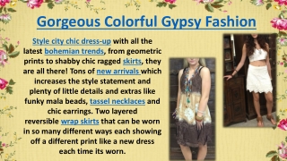 Gorgeous Colorful Gypsy Fashion