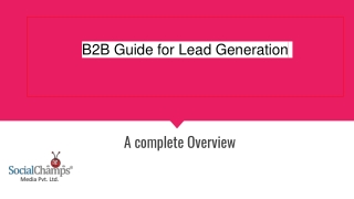 Complete b2b guide for lead generation