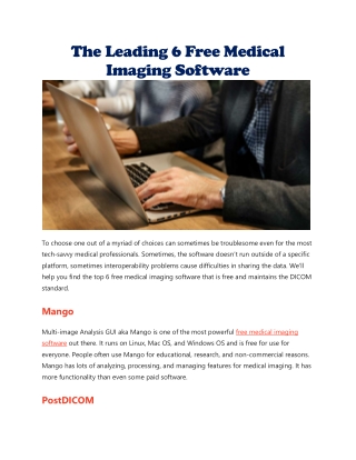 free medical imaging software