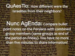 QuAesTio : How different were the Israelites from their neighbors?