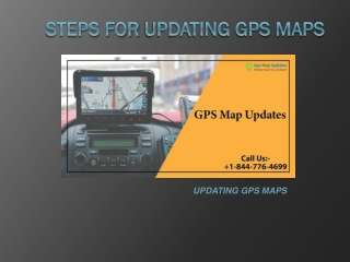 Steps provide for Updating GPS maps