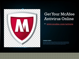 Activate McAfee - Mcafee.com/activate