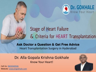 Heart Transplantation-Dr.AGK Gokhale | Best Treatment for Heart Failure | Dr Alla Gokhale