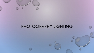 photography lighting