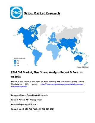 Food Processing Manufacturing (FPM) Contract Manufacturing Growth, Size, , Industry Report  & Forecast to 2025