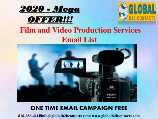 Film and Video Production Services