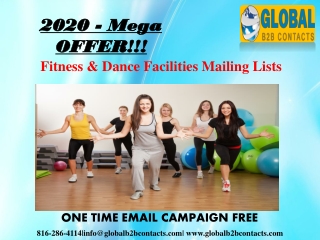 Fitness & Dance Facilities Mailing Lists