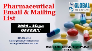 Pharmaceutical Email & Mailing List