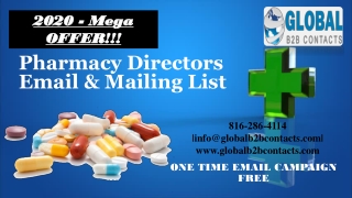 Pharmacy Directors Email & Mailing List