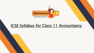 Get Your Hands on the ICSE Syllabus for Class 11 Accountancy