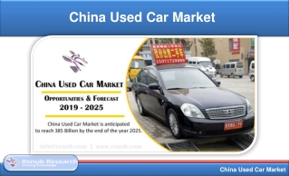China Used Car Market will be 385 Billion by 2025