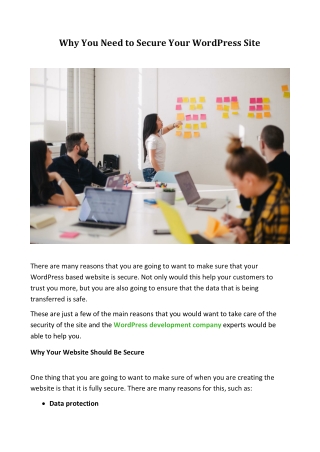 Why You Need to Secure Your WordPress Site