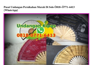 Pusat Undangan Pernikahan Murah Di Solo O818.O771.6413[wa]