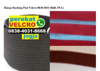 Harga Backing Pad Velcro Ô8384Ô318668[wa]